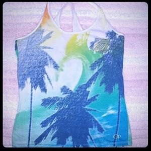 OP Tank Top with Palm Tree Decals